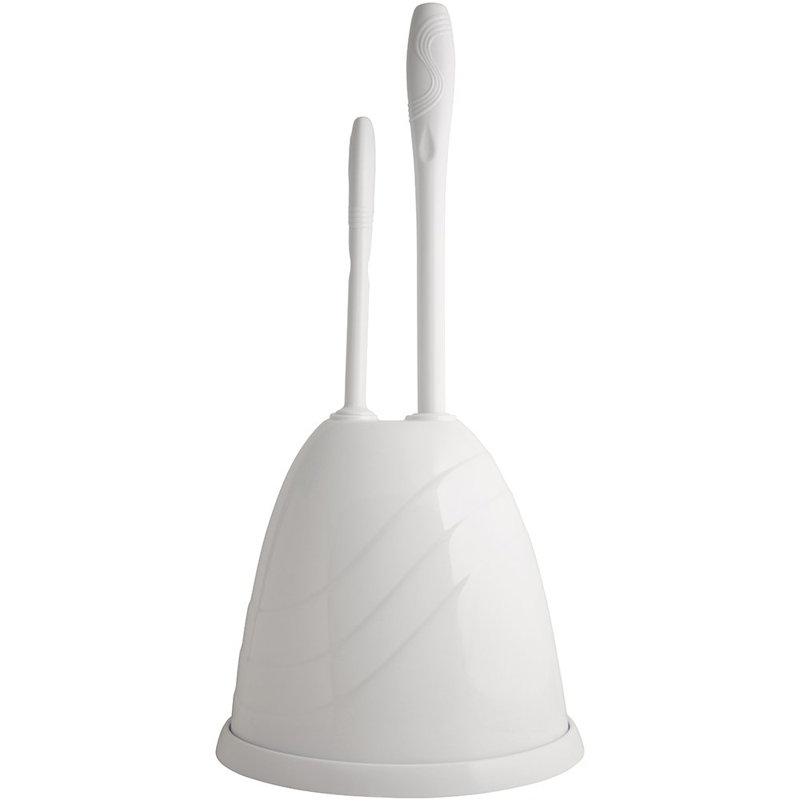 Plumb Craft HideAPlunger Free Standing Toilet Brush Set & Reviews